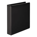 Wilson Jones Heavy-Duty Round Ring View Binder with Extra-Durable Hinge, 3 Rings, 1.5" Capacity, 11 x 8.5, Black