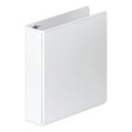 Wilson Jones Heavy-Duty Round Ring View Binder with Extra-Durable Hinge, 3 Rings, 2" Capacity, 11 x 8.5, White