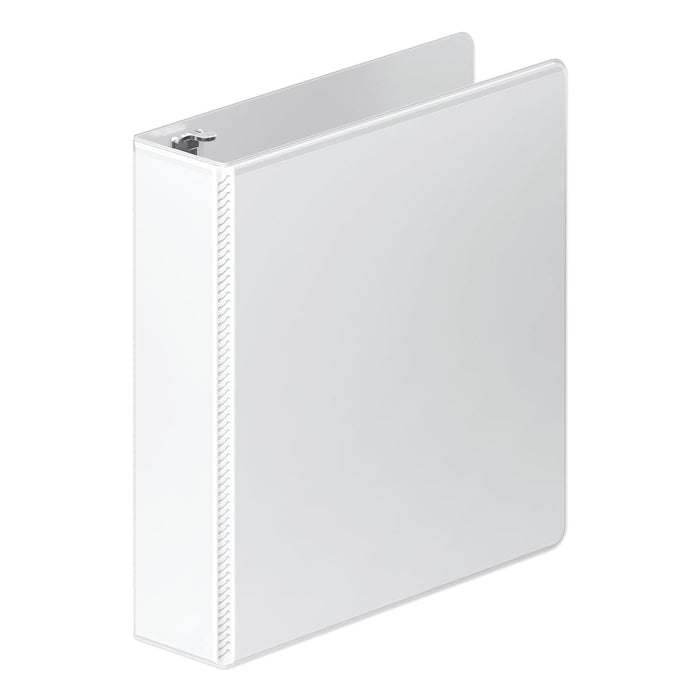 Wilson Jones Heavy-Duty Round Ring View Binder with Extra-Durable Hinge, 3 Rings, 2" Capacity, 11 x 8.5, White