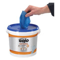 GOJO FAST TOWELS Hand Cleaning Towels, Cloth, 9 x 10, Fresh Citrus, Blue, 225/Bucket