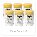 GOJO Lemon Pumice Hand Cleaner, Lemon Scent, 4.5 lb Tub, 6/Carton