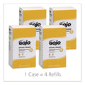 GOJO NATURAL ORANGE Smooth Lotion Hand Cleaner, Citrus Scent, 2,000 mL Bag-in-Box Refill, 4/Carton