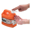 GOJO NATURAL ORANGE Pumice Hand Cleaner, Citrus, 0.5 gal Pump Bottle, 4/Carton