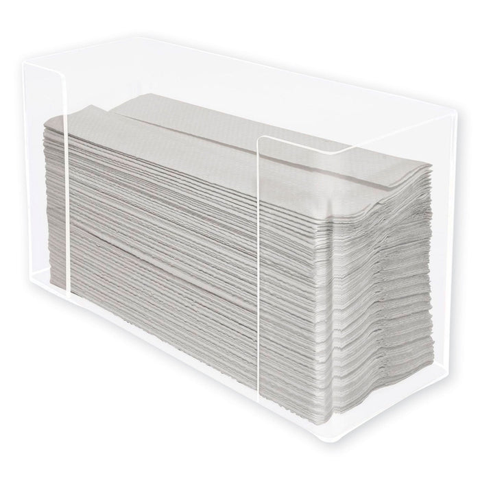 Kantek Multifold Paper Towel Dispenser, 12.5 x 4.4 x 7, Clear