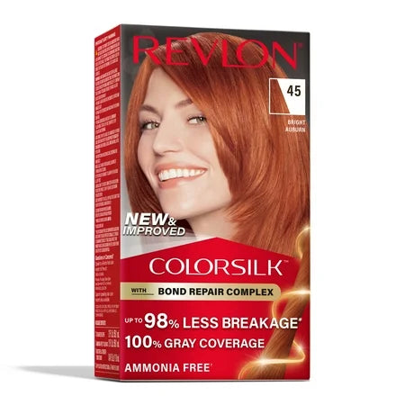 Revlon Colorsilk Beautiful Color Permanent Hair Color 045 Bright Auburn by Pasteur Pharmacy