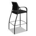 HON Ignition 2.0 Ilira-Stretch Mesh Back Cafe Height Stool, Supports Up to 300 lb, 31" Seat Height, Black