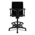 HON Ignition 2.0 Ilira-Stretch Mesh Back Task Stool, Supports Up to 300 lb, 23" to 32" Seat Height, Black