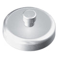 Kantek Mounting Magnets for Glove and Towel Dispensers, White/Silver, 1.5" Diameter, 4/Pack