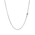 14k White Gold Foxtail 1.0mm Chain by Bids.com