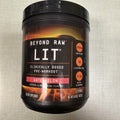 Beyond Raw Lit 250mg Caffeine Watermelon Flavor Pre-Workout Natural 402g NEW by Price Is Right Miami