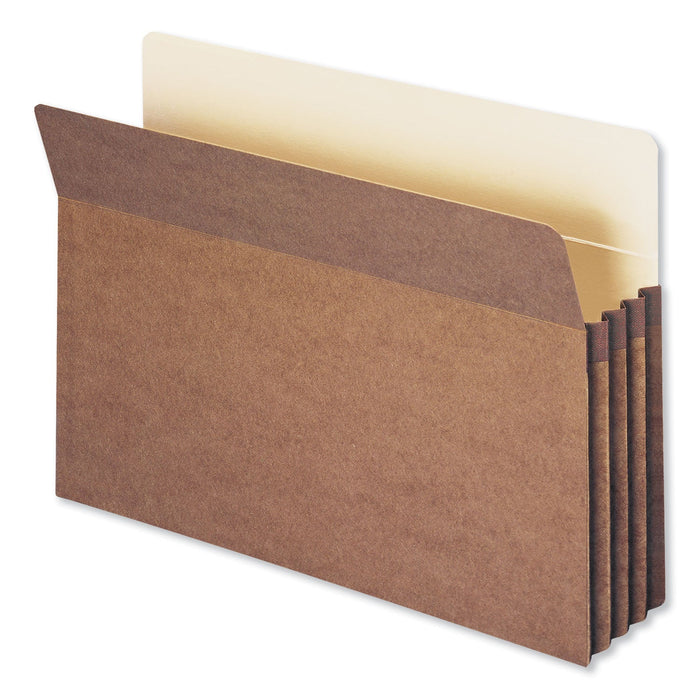 Smead Redrope Drop Front File Pockets, 3.5" Expansion, Legal Size, Redrope, 50/Box