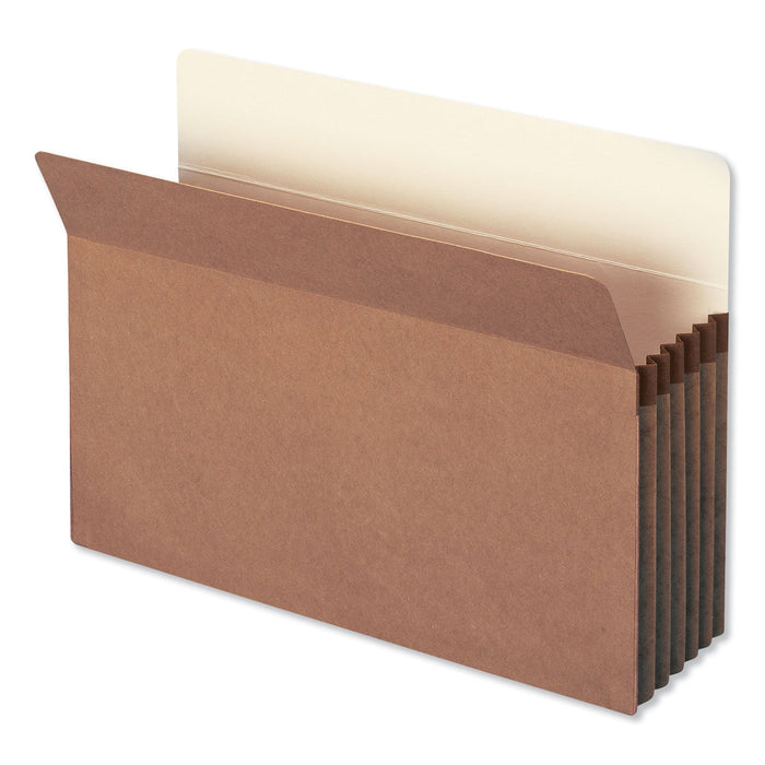 Smead Redrope Drop Front File Pockets, 5.25" Expansion, Legal Size, Redrope, 10/Box