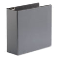Universal Deluxe Easy-to-Open D-Ring View Binder, 3 Rings, 4" Capacity, 11 x 8.5, Black