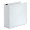 Universal Deluxe Easy-to-Open D-Ring View Binder, 3 Rings, 4" Capacity, 11 x 8.5, White