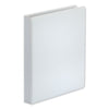 Universal Deluxe Easy-to-Open D-Ring View Binder, 3 Rings, 1" Capacity, 11 x 8.5, White