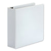 Universal Deluxe Easy-to-Open D-Ring View Binder, 3 Rings, 3" Capacity, 11 x 8.5, White