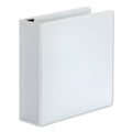Universal Deluxe Easy-to-Open D-Ring View Binder, 3 Rings, 3" Capacity, 11 x 8.5, White