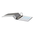 Universal Deluxe Easy-to-Open D-Ring View Binder, 3 Rings, 3" Capacity, 11 x 8.5, Black