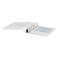 Universal Deluxe Easy-to-Open D-Ring View Binder, 3 Rings, 1.5" Capacity, 11 x 8.5, White