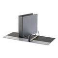 Universal Deluxe Easy-to-Open D-Ring View Binder, 3 Rings, 3" Capacity, 11 x 8.5, Black