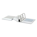 Universal Deluxe Easy-to-Open D-Ring View Binder, 3 Rings, 5" Capacity, 11 x 8.5, White