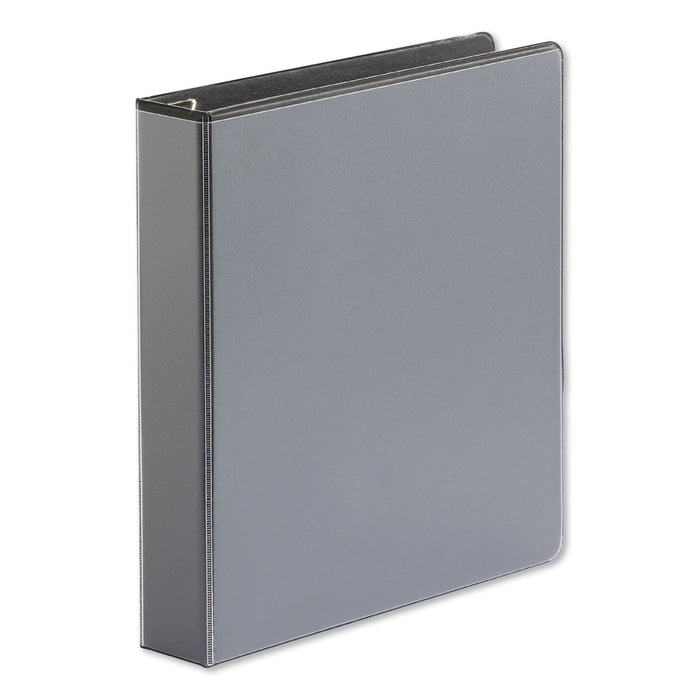 Universal Deluxe Easy-to-Open D-Ring View Binder, 3 Rings, 1.5" Capacity, 11 x 8.5, Black