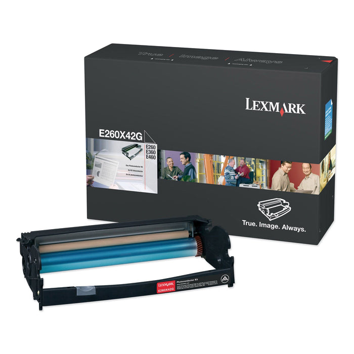 Lexmark E260X42G Photoconductor Unit, 30,000 Page-Yield, Black, TAA Compliant