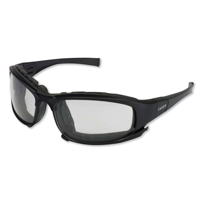 KleenGuard V50 AntiFog Calico Safety Eyewear, Black Frame, Clear Lens, Nylon/Polycarb, 12/Box