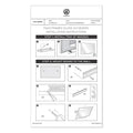 U Brands 3N1 Magnetic Glass Dry Erase Combo Board, 35 x 14.25, Week View, White Surface and Frame