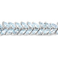 15.04 Carat Genuine Blue Topaz .925 Sterling Silver Bracelet by Bids.com