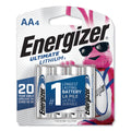 Energizer Ultimate Lithium AA Batteries, 1.5 V, 4/Pack