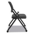 HON VL304 Mesh Back Nesting Chair, Supports Up to 250 lb, Black