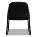 HON Pillow-Soft 2090 Series Guest Arm Chair, Leather, 31.25" x 35.75" x 36", Black