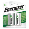 Energizer NiMH Rechargeable C Batteries, 1.2 V, 2/Pack