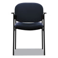 HON VL616 Stacking Guest Chair with Arms, Supports Up to 250 lb, Navy Seat/Back, Black Base
