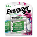 Energizer NiMH Rechargeable AA Batteries, 1.2 V, 4/Pack