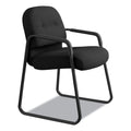 HON Pillow-Soft 2090 Series Guest Arm Chair, 23.25" x 28" x 36", Black