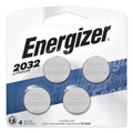 Energizer 2032 Lithium Coin Battery, 3 V, 4/Pack
