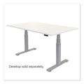 Fellowes Cambio Height Adjustable Desk Base, 72" x 30" x 24.75" to 50.25", Silver