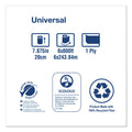 Tork Universal Hand Towel Roll, 7.88" x 800 ft, Natural, 6 Rolls/Carton