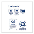 Tork Universal Luncheon Napkins, 1-Ply, 13" x 11.5", 1/4 Fold, Poly-Pack, White 6000/Carton