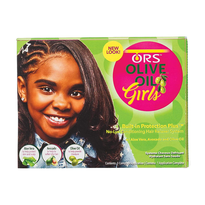 ORS Olive Oil Girls No-Lye Conditioning Hair Relaxer System Kit by Pasteur Pharmacy