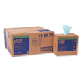 Tork Low-Lint Cleaning Cloth, 9 x 16.5, Turquoise, 100/Box, 8 Boxes/Carton