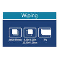 Tork Multipurpose Paper Wiper, 9.25 x 16.25, White, 100/Box, 8 Boxes/Carton