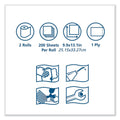 Tork Advanced ShopMax Wiper 450, Centerfeed Refill, 9.9 x 13.1, Blue, 200/Roll, 2 Rolls/Carton