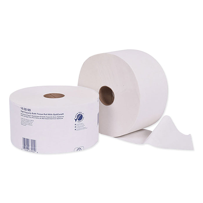 Tork Universal High Capacity Bath Tissue w/OptiCore, Septic Safe, 2-Ply, White, 2,000/Roll, 12/Carton