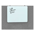 U Brands Cubicle Glass Dry Erase Board, 20 x 16, White