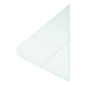 U Brands Cubicle Glass Dry Erase Undated Four Week Calendar Board, 23 x 12, White
