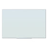 U Brands Floating Glass Ghost Grid Dry Erase Board, 36 x 24, White