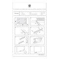 U Brands Floating Glass Dry Erase Board, 48 x 36, White